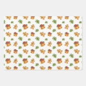 Gingerbrot Weihnachtswrapping Paper Geschenkpapier Set (Vorderseite 2)