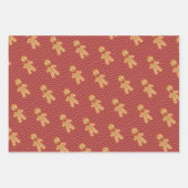Gingerbrot Weihnachtswrapping Paper Sheets Geschenkpapier Set (Vorderseite 2)