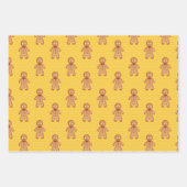 Gingerbrot Weihnachtswrapping Paper Sheets Geschenkpapier Set (Vorderseite)