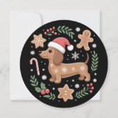 Gingerbrot Weiner Dog Lover Dackel Weihnachten (Vorderseite)
