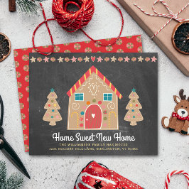 Gingerbrot Wir haben die Chalkboard-Karte verschob