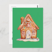 Gingerbrot Wish Postkarte (Vorne/Hinten)