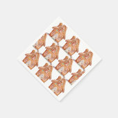 Gingerbrot Wish Serviette (Ecke)