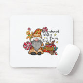 Gingerbrot Wünsche und Kakao Kisses Gnome Christma Mousepad (Mit Mouse)