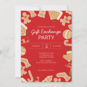 Gingerbrot Xmas Geschenkartikelbörse Feiertag Part Einladung (Vorderseite)