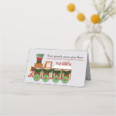 Gingerbrot Zug Weihnachtsgebäck Party Platzkarte (Rückseite)