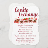 Gingerbrot Zugkuchenaustausch Einladung (Vorne/Hinten)