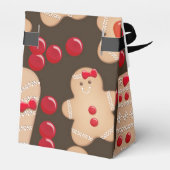 Gingerbrote Cookies Holiday Cookie Exchange Party Geschenkschachtel (Rückseite)