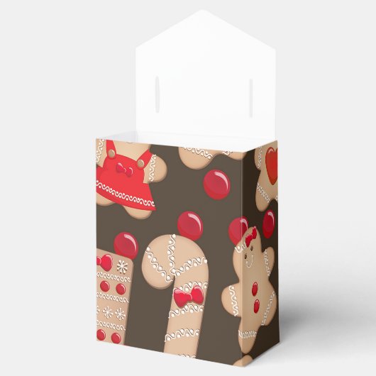 Gingerbrote Cookies Holiday Cookie Exchange Party Geschenkschachtel (Geöffnet)