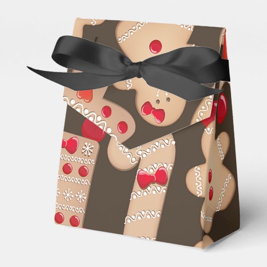 Gingerbrote Cookies Holiday Cookie Exchange Party Geschenkschachtel (Vorderseite)