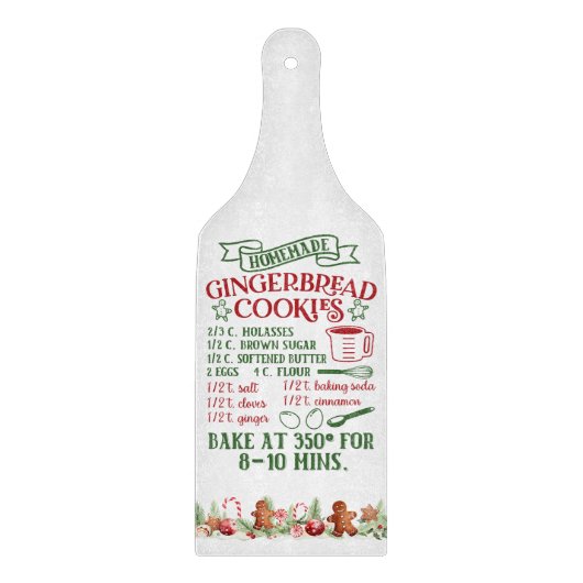 Gingerbrote Cookies Schneidebrett (Vorderseite)