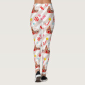 Gingerbrothaus Weihnachten Leggings (Rückseite)