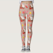 Gingerbrothaus Weihnachten Leggings (Vorderseite)