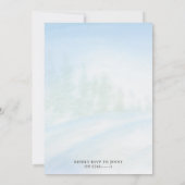 Gingerbrothaus Weihnachtsfeierliche Party Einladun Einladung (Rückseite)