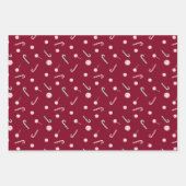 Gingerbrothäuser & Candy Canes Set Geschenkpapier Set (Vorderseite 2)