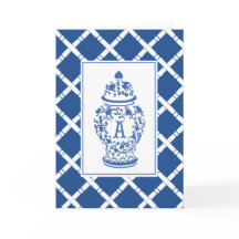 GingerJar & Bamboo | Monogramm A | Mitteilungskart