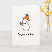 Gingers Are Hot Fun Card Karte (Gelbe Blume)