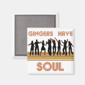 Gingers haben Soule-Ausbildung Magnet (Vorderseite/Rückseite)