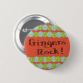 "Gingers Rock!" Button (Vorne & Hinten)