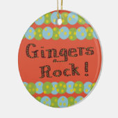 "Gingers Rock!" Ornament (Links)