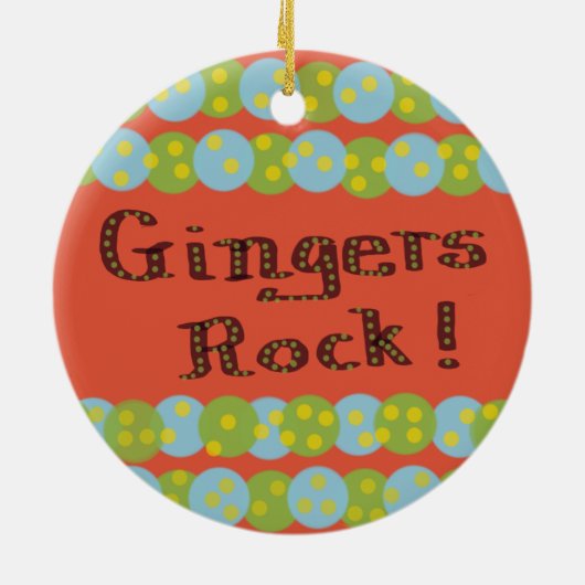 "Gingers Rock!" Ornament (Hinten)