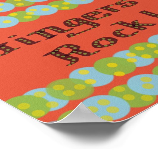 "Gingers Rock!" Poster (Ecke)