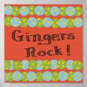 "Gingers Rock!" Poster (Vorne)