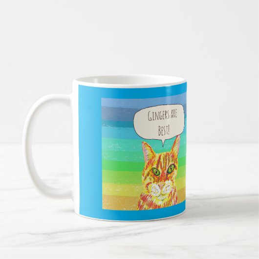 Gingers sind die beste Tabbierkatze Kaffeetasse (Links)