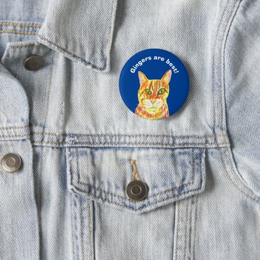 Gingers sind die besten Ingwer-Katzenrothabeln Button (Beispiel)