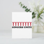 Gingers Unite Postkarte (Stehend Vorderseite)
