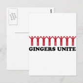 Gingers Unite Postkarte (Vorne/Hinten)