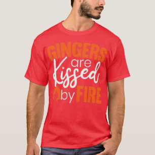 Gingers werden von Feuer lustig rothköpfigen irisc T-Shirt