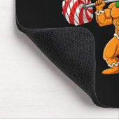 Gingershred Christmas Gingerbread Man Gym Bodybuil Mousepad (Ecke)
