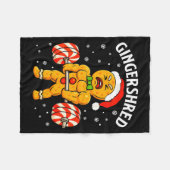 Gingershred Funny Gingerbread Man Gym Bodybuilding Fleecedecke (Vorderseite (Horizontal))