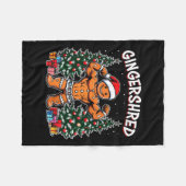 Gingershred Funny Gingerbread Man Gym Bodybuilding Fleecedecke (Vorderseite (Horizontal))