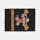 Gingershred Funny Gingerbread Man Gym Bodybuilding Fleecedecke (Vorderseite (Horizontal))