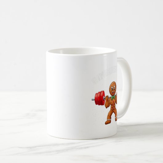 Gingershred Funny Gingerbread Man Gym Bodybuilding Kaffeetasse (VorderseiteRechts)