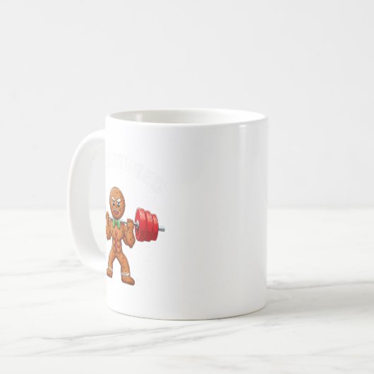 Gingershred Funny Gingerbread Man Gym Bodybuilding Kaffeetasse (Vorderseite Links)