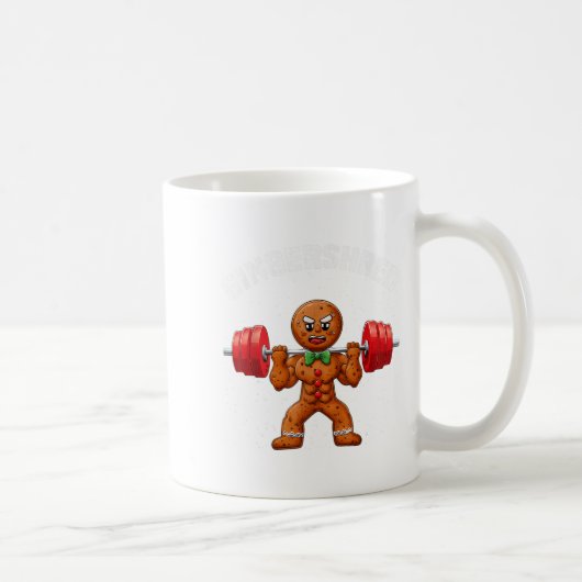 Gingershred Funny Gingerbread Man Gym Bodybuilding Kaffeetasse (Rechts)
