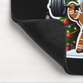 Gingershred Funny Gingerbread Man Gym Bodybuilding Mousepad (Ecke)