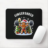 Gingershred Funny Gingerbread Man Gym Bodybuilding Mousepad (Mit Mouse)
