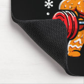 Gingershred Funny Gingerbread Man Gym Bodybuilding Mousepad (Ecke)