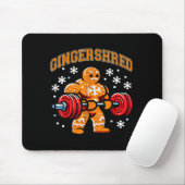 Gingershred Funny Gingerbread Man Gym Bodybuilding Mousepad (Mit Mouse)