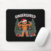 Gingershred Funny Gingerbread Man Gym Bodybuilding Mousepad (Mit Mouse)