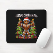 Gingershred Funny Gingerbread Man Gym Bodybuilding Mousepad (Mit Mouse)