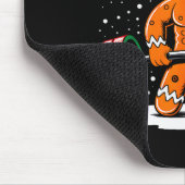 Gingershred Funny Gingerbread Man Gym Bodybuilding Mousepad (Ecke)