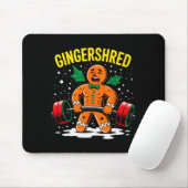 Gingershred Funny Gingerbread Man Gym Bodybuilding Mousepad (Mit Mouse)