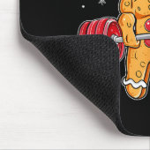 Gingershred Funny Gingerbread Man Gym Bodybuilding Mousepad (Ecke)