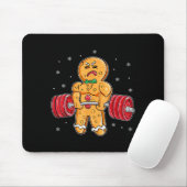 Gingershred Funny Gingerbread Man Gym Bodybuilding Mousepad (Mit Mouse)