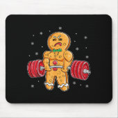 Gingershred Funny Gingerbread Man Gym Bodybuilding Mousepad (Vorne)